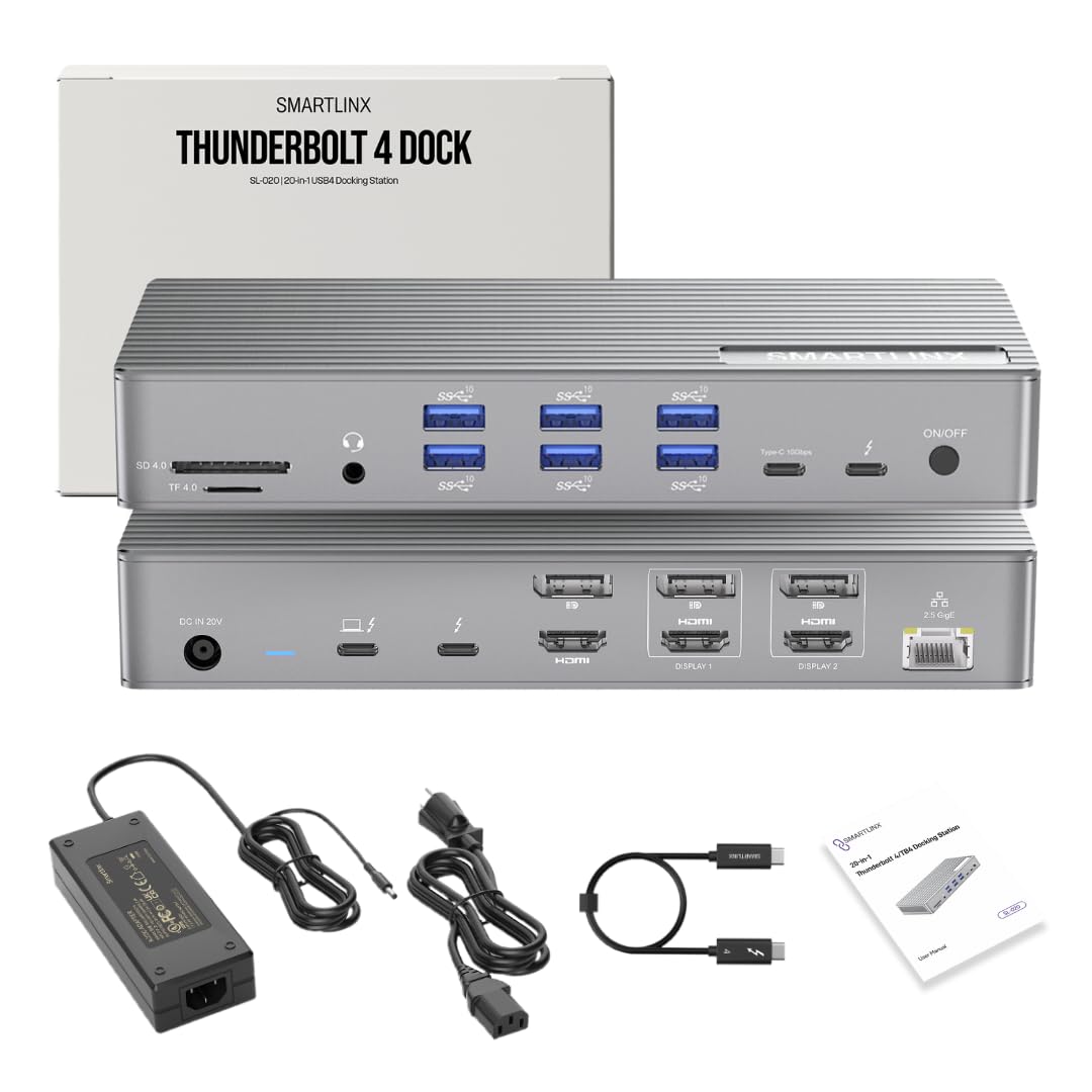 その他 MicroSolutionThunderbolt 4USB4 Full Dock Amazon.com: Thunderbolt 4 Docking Station Bundle - Dual 20-Port